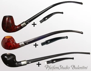 Lesepfeife CHACOM TV Bruyere Pfeife 9mm, 2x Mundstück, Churchwarden Pipe Lecture - Bild 1 von 5
