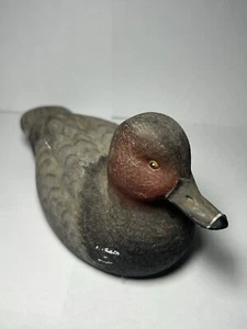 Señuelo Drake Cabeza Roja Firmado 1985 Firmado por L.Foster Fecha 9-1-91 - Imagen 1 de 9