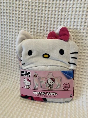 Hello Kitty Kids хлопок с капюшоном полотенце, милый, удобное полотенце, 100% хлопок,  - Изображение 1 из 4