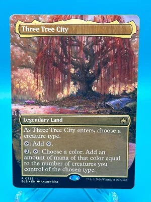 MTG Three Tree City (Borderless) (0339) Non-Foil - NM - Bloomburrow - Image 1 of 2