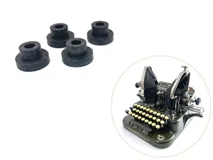 x4 New Rubber Feet for Oliver No. 5 or No. 6 Typewriter Replacement Part - Picture 1 of 4