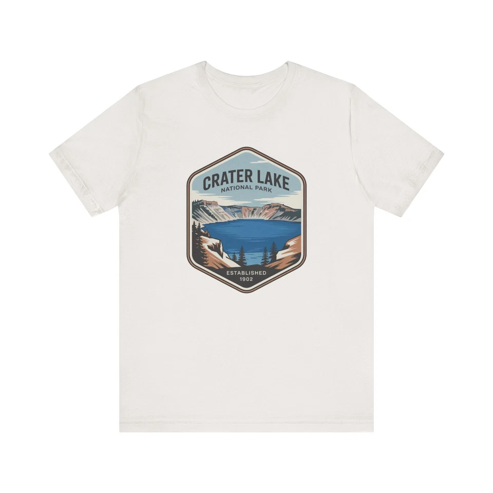 Camiseta Parque Nacional Lago del Cráter, Amante de la Naturaleza, Camisa de Viaje, Aventura al Aire Libre Foto 1 de 1