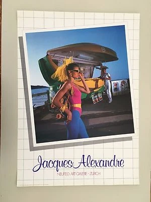 JACQUES ALEXANDRE, MODELO DE MODA. IMPRESIÓN ARTÍSTICA RARA AUTÉNTICA 1985 Foto 1 de 4