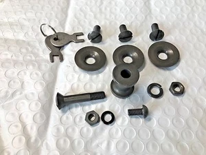Harley VL RL WL Knucklehead UL Panhead Tool Box Mount Kit W/ Keys 1935-54 USA - Picture 1 of 3