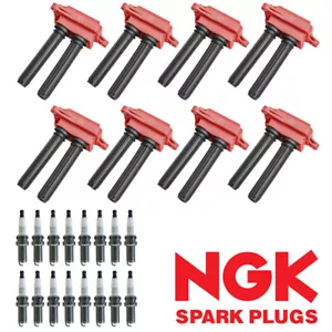 8x Bobina de encendido de energía y 16x Bujía NGK Platinum para 08-20 Ram 1500 UF504 - Imagen 1 de 6
