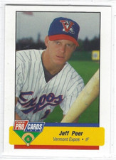 1994 Vermont Expos (Class A-Montreal Expos) Jeff Peer