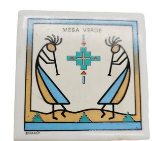 Dancing Kokopelli New Mexico Refridgerator Magnet Souvenir 2"x2" By MAACK - Picture 1 of 2