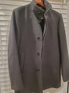 MENS Theory Melton Wool Topcoat Size L - Picture 1 of 9