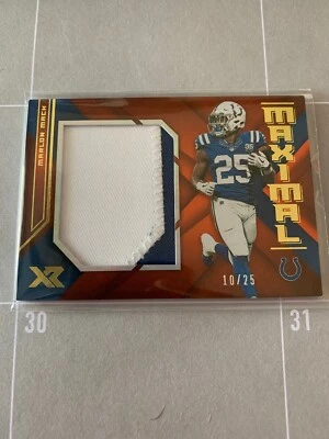 2019 XR Maximal Marlon Mack Two Color Patch 10/25 Indianapolis Colts - Image 1 of 2