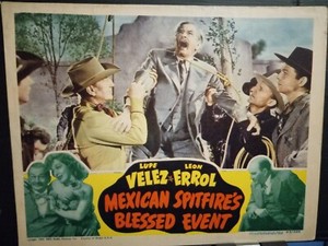 Lobby Card 1943 MEXICAN SPITFIRE'S BLESSED EVENT Leon Errol lynch mob