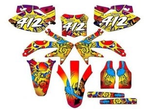 2008 CRF 450 R ZANY Red Senge Graphics Kit Compatible with Honda - Picture 1 of 10