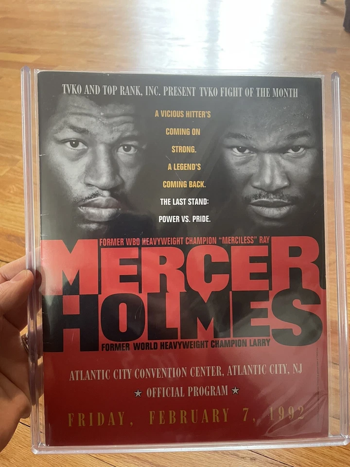 Larry Holmes va Ray Mercer Boxing Program - Image 1 of 1