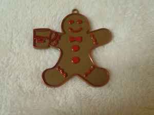 Rare! Folgers Coffee 2013 Xmas Gingerbread Man Christmas Ornament 3" - Picture 1 of 5