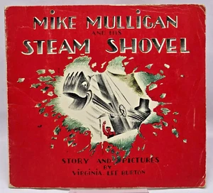 Mike Mulligan and His Steam Shovel by Virginia Lee Burton Paperback 1977 1st Ed. - Picture 1 of 14