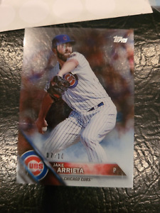 2016 Topps Jake Arrieta Chicago Cubs Clear Acetate #7/10 SSP ONLY 10 MADE