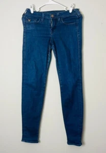 True Religion Hose Damen Größe 26 Blau Dark Wash Denim Skinny Jeans Stretch - Bild 1 von 14