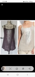 Eileen Fisher Organic Linen Cami Top S - Picture 1 of 8