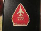 USAF F-105 THUNDERCHIEF FLIGHT JACKET RED PATCH LEATHER SQUADRON