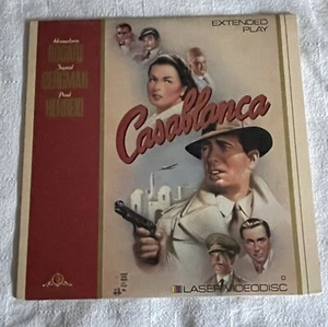 Casablanca Laserdisc Humphrey Bogart Ingrid Bergman Classic Movie - Picture 1 of 2