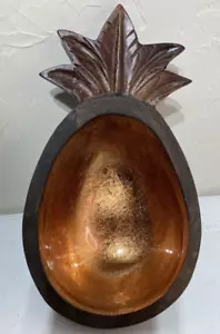 Ciotola in legno di ananas di mango 10 x 6" - Foto 1 di 7
