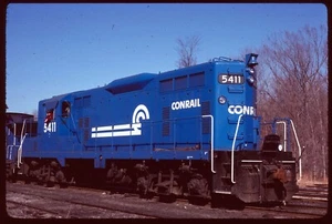 Original Rail Slide - CR Conrail 5411 High Bridge NJ 11-13-1979 - Picture 1 of 1