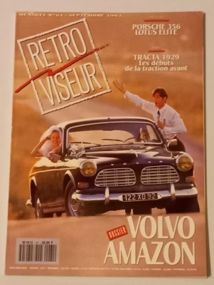 RETROVISEUR revue auto moto n°61 volvo amazon porsche 356 lotus elite tracta9/93 - Photo 1/2