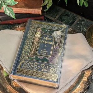 Versiegelt Le Morte D Arthur von Sir Thomas Mallory Hardcover Ledergebunden Brandneu Ausgabe - Bild 1 von 8