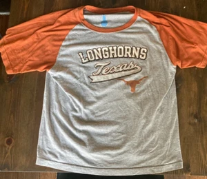 Texas Longhorns Baseball Style T-Shirt - size 14/16 - Picture 1 of 7