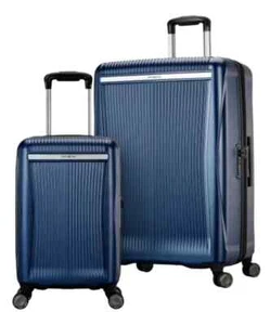 Samsonite Blackstone 2-Piece Hardside Expandable Spinner Luggage Set Blue NEW - Picture 1 of 5