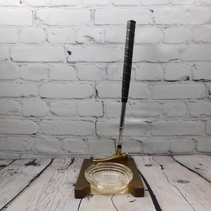 Rare Vintage 3 In 1 Combo Ashtray/Desk Set/ Indoor Telescopic Club Putting Game  - Picture 1 of 12