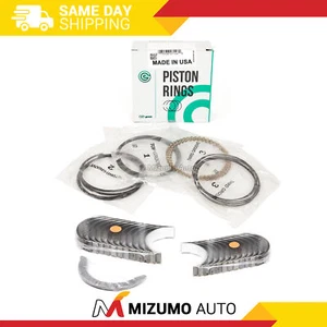 Piston Rings Main Rod Bearings Fit 01-05 Honda Civic D17A1 D17A2 D17A6 D17A7 - Picture 1 of 12