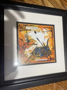 Abstract Art Mixed Media Painting 2001 Hand Painted Signed Art Piece Vtg Art - Picture 1 of 3