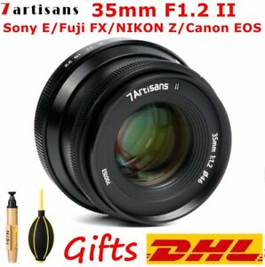 7Artisans 35mm F1.2 II Large Aperture Lens For Sony E/Fuji FX/NIKON Z/Canon EOS