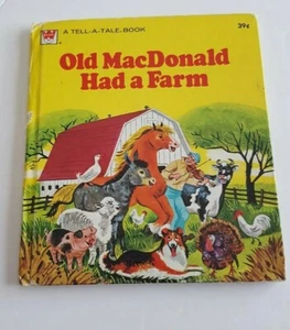 Old MacDonald Had A Farm A TELL-A-TALE Book A Whitman Book 1975 - Foto 1 di 4
