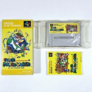 ©1990 Nintendo SUPER FAMICOM Game SUPER MARIO WORLD Japanese NTSC CIB SHVC-MW - Picture 1 of 1