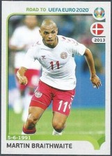 PANINI ROAD TO UEFA EURO 2020-#079-DENMARK-MARTIN BRAITHWAITE