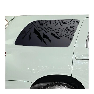 Topography Map topographic design Decal for 2008-2022 Toyota Sequoia TS2-TX2 - Image 1 of 4
