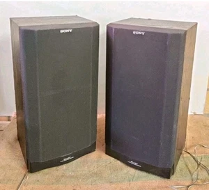 Sony SS-A307 Lautsprecher Schwarz HiFi 2-Wege Lautsprecher 80W HiFi Vintage Boxen - Bild 1 von 9
