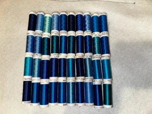 Sulky 40wt Embroidery Thread 40 Spools Of Various Blues - Picture 1 of 6