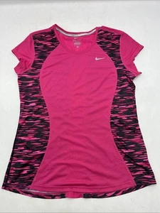 Nike Dri-Fit Racer Short Sleeve T-Shirt-Women's Size M - Picture 1 of 14