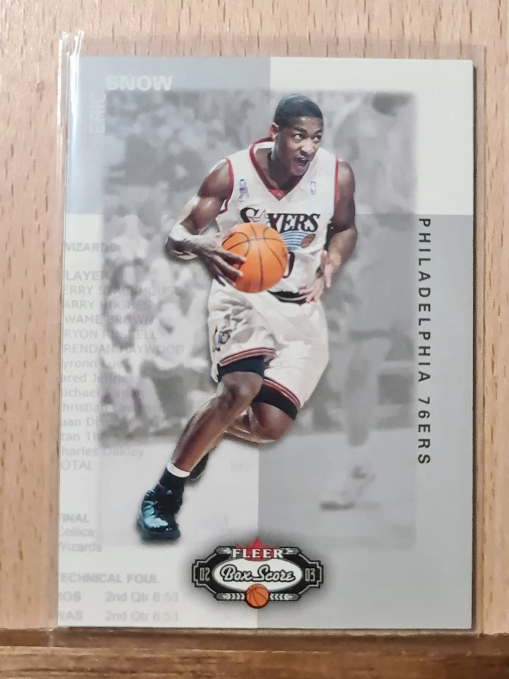 Eric Snow #94 2002-03 Box Score Base 76ers L0129A — 第 1/2 张图片