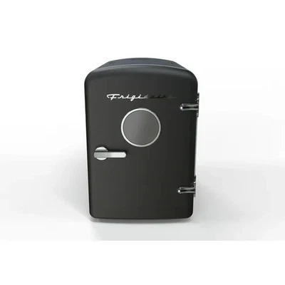 Black Frigidaire Mini Personal Fridge Cooler 5L Holds 9Cans Skincare Products - Image 1 of 4