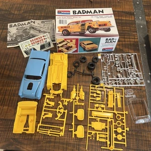 Vintage MONOGRAM '55 CHEVY BADMAN "FUNNY CAR", 1/24 Scale, 1973! Open Box - Picture 1 of 11
