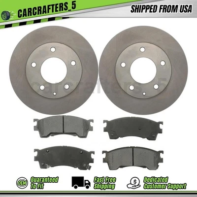 Disc Brake Rotors Brake Pads Set Front for 1993-1997 Ford Probe 2.0L - Image 1 of 4