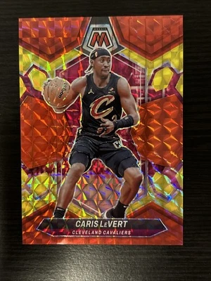 2023-24 Panini Mosaic Caris LeVert Red Yellow Fusion /75 Cleveland Cavs - Image 1 of 2