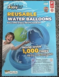 Reusable Water Ballons 12 Pieces Soppycid - Picture 1 of 2