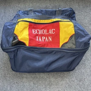 Vintage rollende Reise Akkordeon Stil Reißverschluss Falttasche Tragetasche Japan blau - Bild 1 von 11