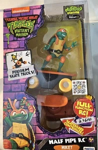 TEENAGE Mutant Ninja Turtles-MIKEY Mutant Mayhem TARTARUGA MEZZA PIPA RC-MICHLANGELO - Foto 1 di 1