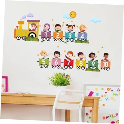 Train Number Kids Wall Decal,Numbers & Colors Wall Stickers for  - Image 1 of 4