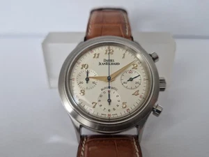 Jean Richard Daniel Chronograph Automatic -Ref 362 -Arabic Numerals Gold Plated - Picture 1 of 9